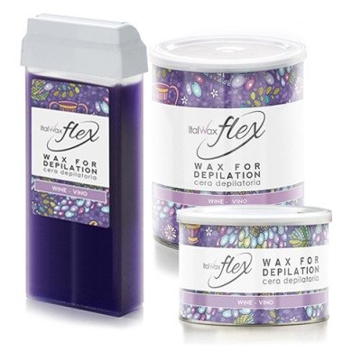 24x100g Wine - Roll on vax - Flex - Italwax