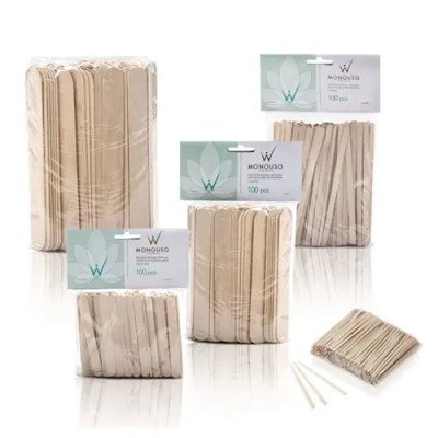 100st Spatula för vaxning - Medium - Monouso - Italwax