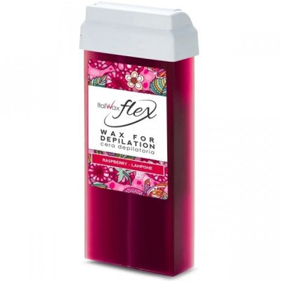 100g Raspberry - Roll on vax - Flex - Italwax