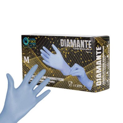 100st Handskar Nitril - Storlek: Medium - Ljusblå 100st Handskar Nitril - Storlek: Medium - Ljusblå