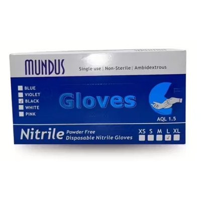 Italwax - Sverige 100st Handskar Nitril - Storlek: L - Svart Italwax - Sverige 100st Handskar Nitril - Storlek: L - Svart