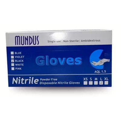 Italwax - Sverige 100st Handskar Nitril - Storlek: M - Svart Italwax - Sverige 100st Handskar Nitril - Storlek: M - Svart