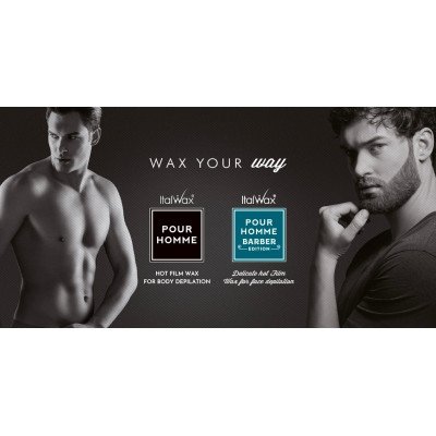 Italwax - Sverige 20x500g Barber edition - Ansiktsvax för män - Vax i flingor (Filmvax) - Italwax