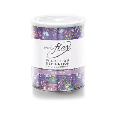6x800g Flex - Wine - Varmt Vax Burk - Italwax